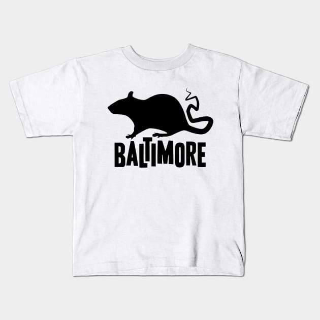 Baltimore Rat Kids T-Shirt by LudlumDesign